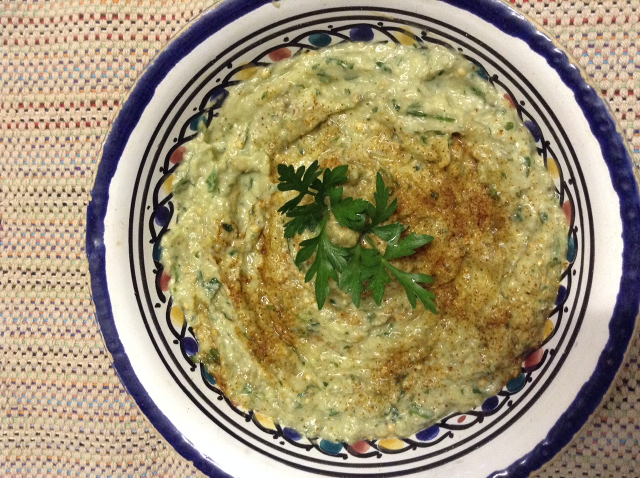 Babaganoush, A Middle East Eggplant Dip