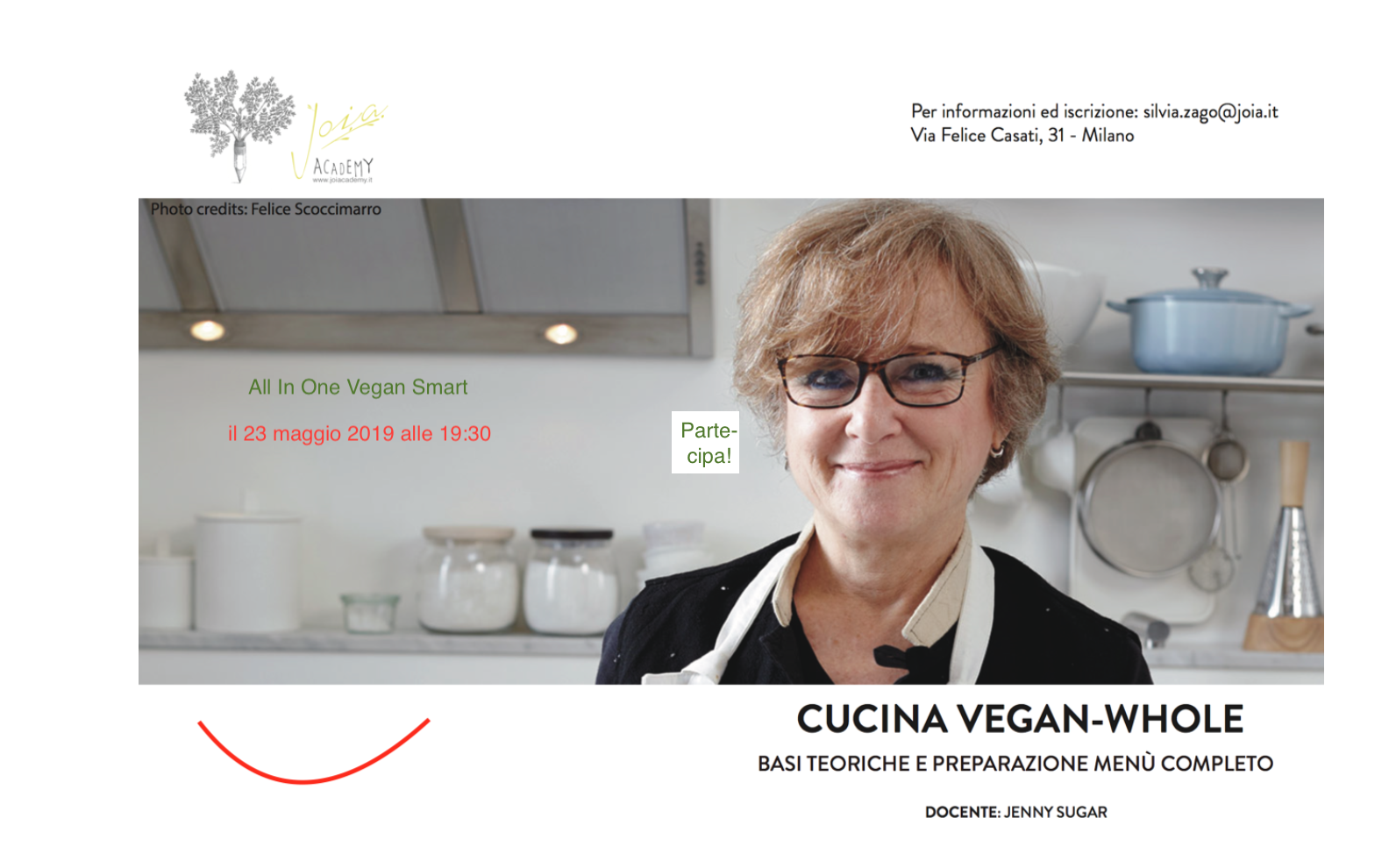 L’Arte Della Salute Con La Cucina Vegan-Whole, Lezione All-in-one, 13 Giugno 2019