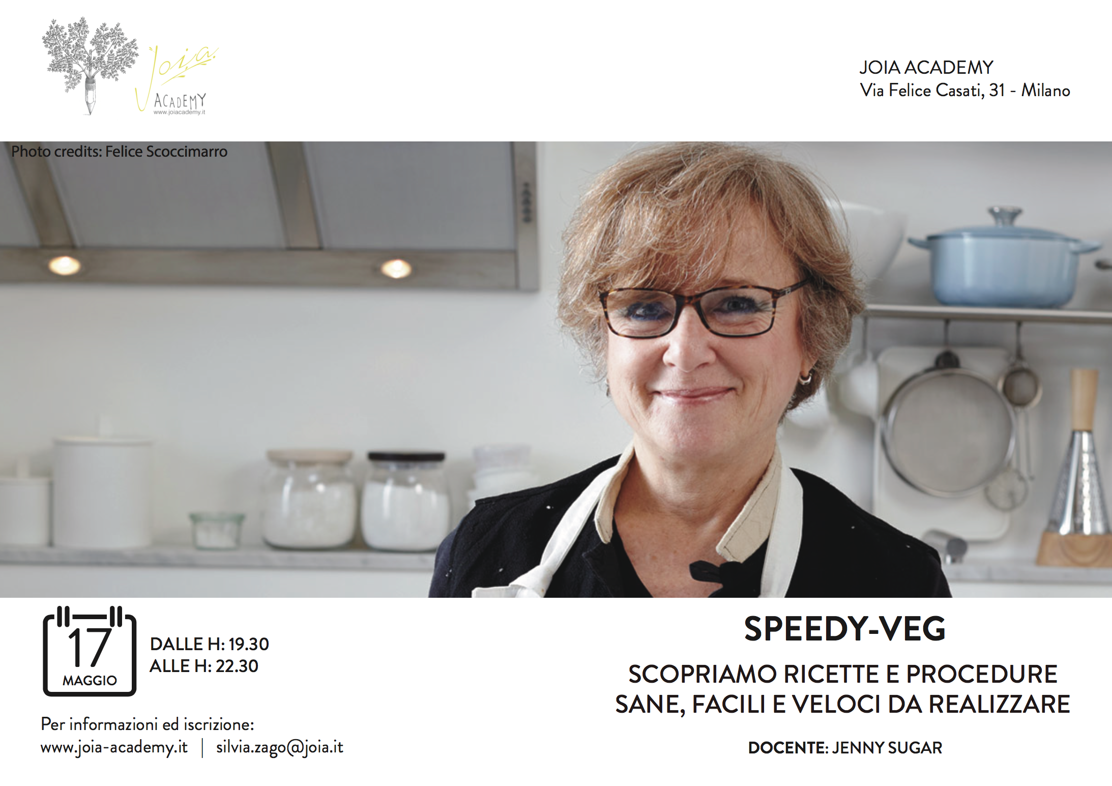 SpeedyVeg: Cucina Sana Anche Veloce, 17 Maggio