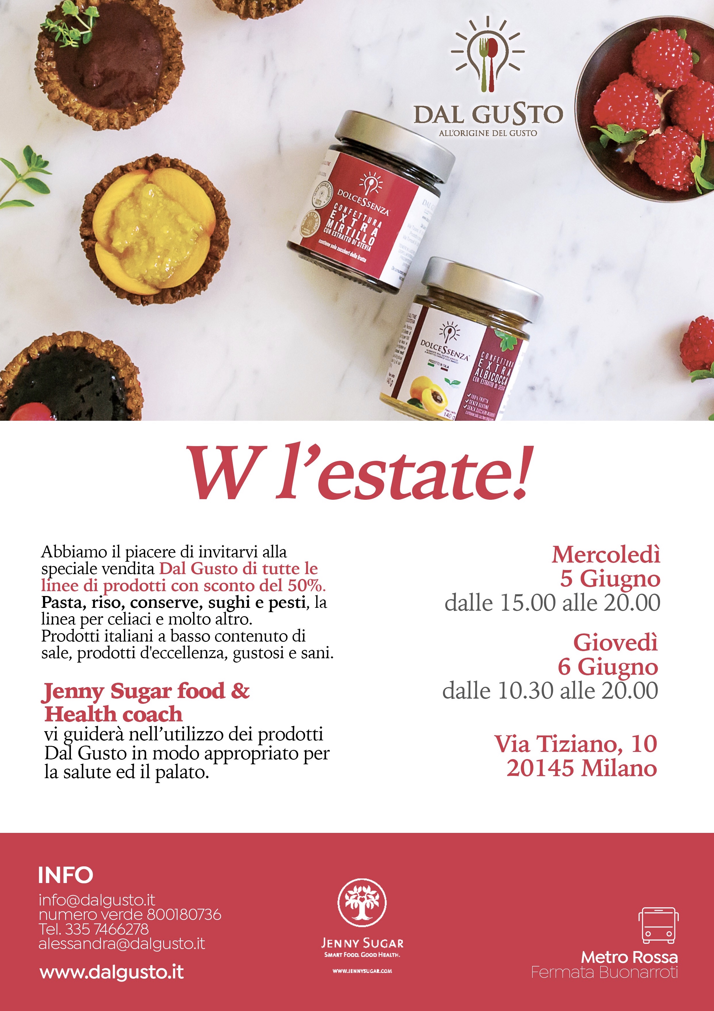 5 E 6 Giugno – Presentazione E Svendita Di Prodotti Salutari, Assaggini, Buoni Consigli E Ricette, Ottime Offerte Con Tanto Gusto E Salute